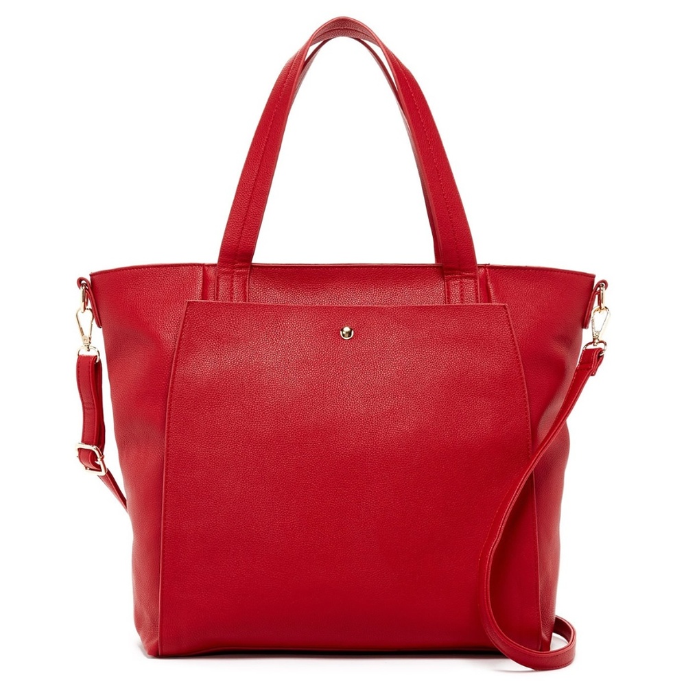 RED ADORABLE EVERYDAY TOP HANDLE TOTE